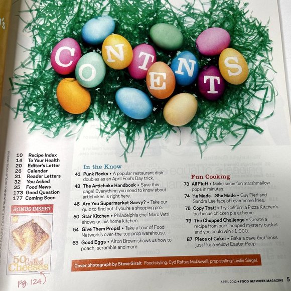 Food Network Magazine April 2012 Vol 5 No 3 Cooking Tips 122 Recipes u - Picture 6 of 10